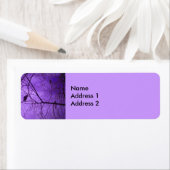 Étiquette Ciel pourpre de Corbeau noir (En situation)