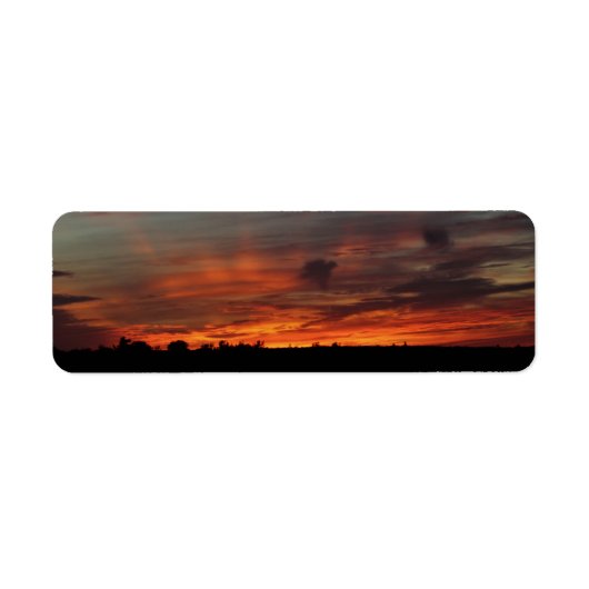 Étiquette Ciel rouge la nuit (Devant)