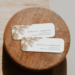 Étiquette CIERA Bohemian Pampas Grasse Adresse de retour