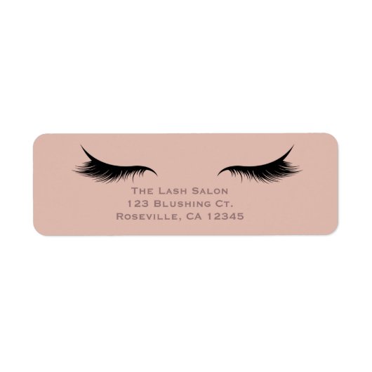 Étiquette Cils Extension De Cils Salon De Beauté Maquillage  (Devant)