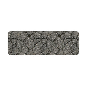 Étiquette Ciment de pavage de rue d'asphalte noir