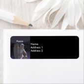 Étiquette Cimetière gothique Stone Angel Peace Adresse de re (En situation)