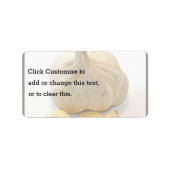 Étiquette Cinq Tranches D'Ail Et Un Charbon D'Ail (Devant)