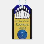 Étiquette cinquième anniversaire de Bowling Pins (Devant)