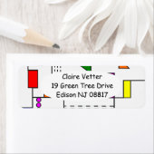 Étiquette Circuits de Bauhaus (En situation)