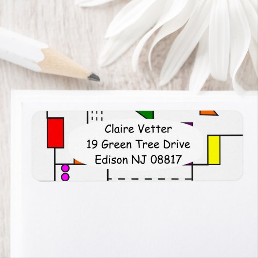 Étiquette Circuits de Bauhaus (En situation)