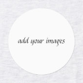 Étiquette circulaire en fer (1") Étiquettes de vêt (Design 1)