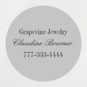 Étiquette circulaire étanche pour artistes et arti (Design 1)