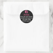 Étiquette circulaire personnalisé Posh parfaitemen (Sac)