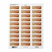 Étiquette cire aux bougies (Feuille entière)