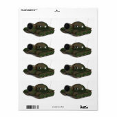 Étiquette Citerne militaire (Feuille entière)