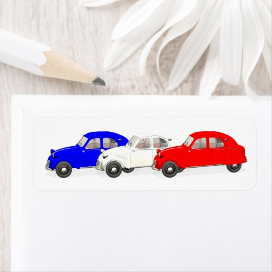 Étiquette Citroën 2 CV (En situation)