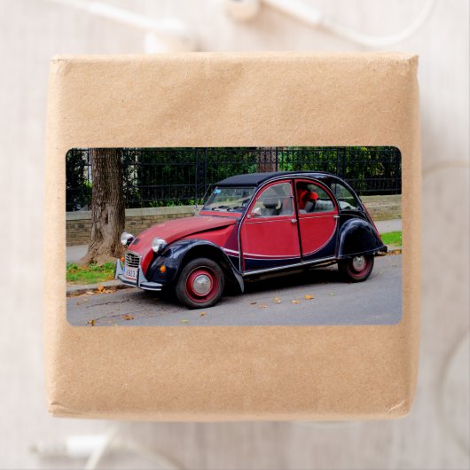 Étiquette Citroen 2 CV Charleston (En situation)