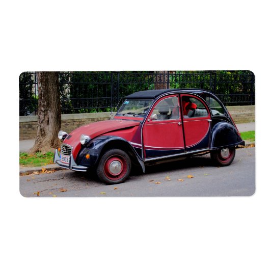 Étiquette Citroen 2 CV Charleston (Devant)