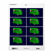 Étiquette Citroen Type H Van Tube (Feuille entière)