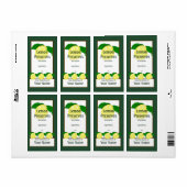Étiquette citron (Feuille entière)