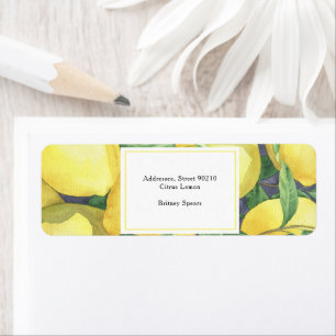 Étiquette Citron - Baby Shower
