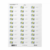 Étiquette Citron - Baby Shower de mariage (Feuille entière)
