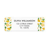 Étiquette Citron Fruit Citron (Devant)