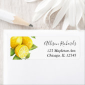 Étiquette citron vert jaune (En situation)