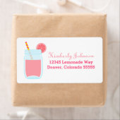 Étiquette Citronade rose (En situation)