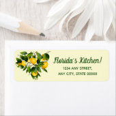 Étiquette Citrons agrumes Fruits Floraux Jardin (En situation)