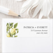 Étiquette Citrons et FEUILLES | Retour Mariage (En situation)