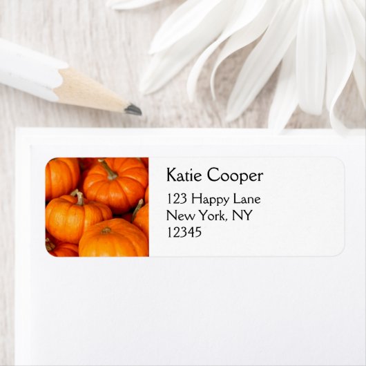 Étiquette Citrouille (En situation)