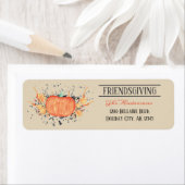 Étiquette Citrouille Amitié (En situation)