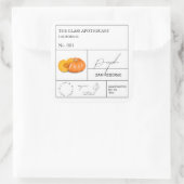 Étiquette Citrouille apothecaire (Sac)