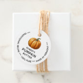 étiquette citrouille au beurre avec citrouille vin (En situation)
