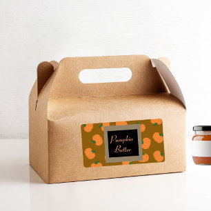 Étiquette Citrouille automne imprimer couleur neutre étiquet