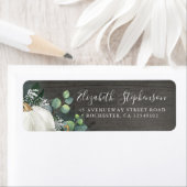 Étiquette Citrouille blanc et haleine de bébé Automne rustiq (En situation)