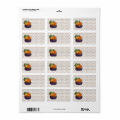 Étiquette Citrouille Cupcake (Feuille entière)