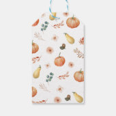 Étiquette Citrouille d'automne Merci fête d'annive (Dos)