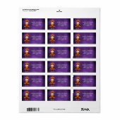 Étiquette Citrouille de la fête du costume pour enfants d'Ha (Feuille entière)