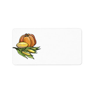 Étiquette Citrouille de Thanksgiving