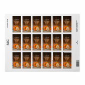 Étiquette Citrouille rustique Automne Grange Mariage Faveur  (Feuille entière)