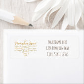 Étiquette Citrouille Spice & Everything Nice automne (En situation)