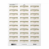 Étiquette Citrus, orange + fleur petit baby shower (Feuille entière)