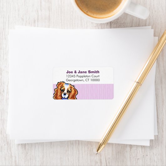 Étiquette CKCS Blenheim Frappes de chardon (En situation)