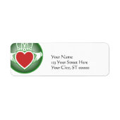 Étiquette Claddagh (Devant)