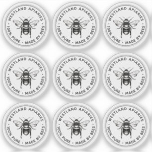 Étiquette clair pour baumes à lèvres en cire d'abe