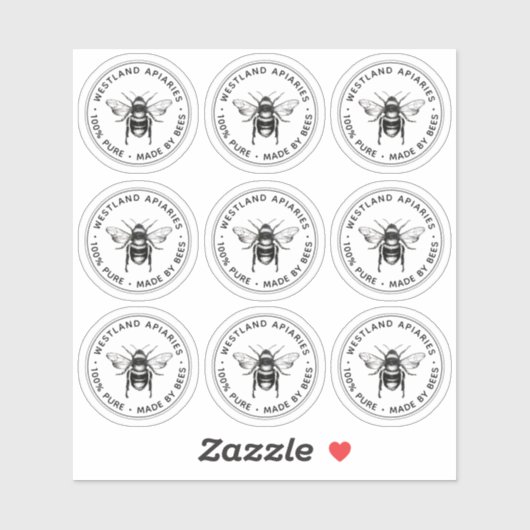 Étiquette clair pour baumes à lèvres en cire d'abe (Feuille)