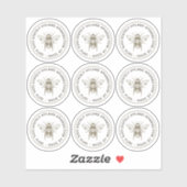 Étiquette clair pour baumes à lèvres en cire d'abe (Feuille)