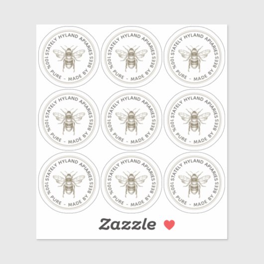 Étiquette clair pour baumes à lèvres en cire d'abe (Feuille)