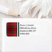 Étiquette Clan Ainslie Tartan (En situation)