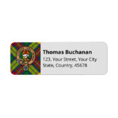 Étiquette Clan Buchanan Tartan (Devant)