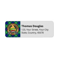 Clan Douglas Crest sur Tartan