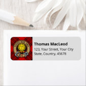 Étiquette Clan Macleod de Raasay Tartan (En situation)